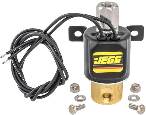 مجموعة التحكم في المرحلة JEGS | نحاس | صمام تحكم 2 منفذ | صنع في الولايات المتحدة الأمريكية | يشتمل على صمام الملف اللولبي، ومفتاح صغير مع سلك، ومنصهر 4 أمبير مع حامل، ومصباح مؤشر LED أحمر in Kuwait