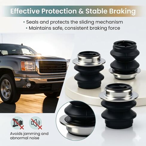 4PCS Brake Caliper Slide Pin Bushing,Silicone Bushing for Brake Caliper Pins OEM 19203508 Compatible with Chevrolet,Durable Brakes Hardware Kit for Front Disc Brakes Calipers in Kuwait