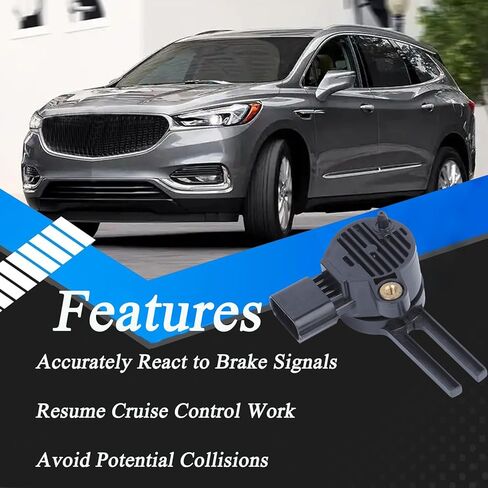 13583372 Brake Pedal Position Sensor Compatible with Traverse Impala Blazer Acadia Enclave XT5 XT6, Brake Light Switch Replace# 13597425 in Kuwait