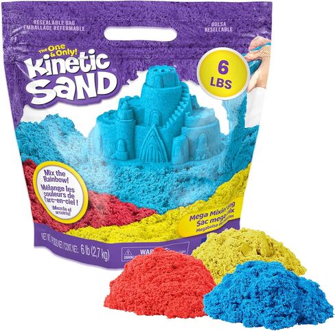 Kinetic Sand Castle Case - with 453 g Sand in Turquoise Green, Plastic Container Provides Play Surface and Storage in One, Ideal for Indoor Sand Play, for Children 3 Years and Up in Kuwait