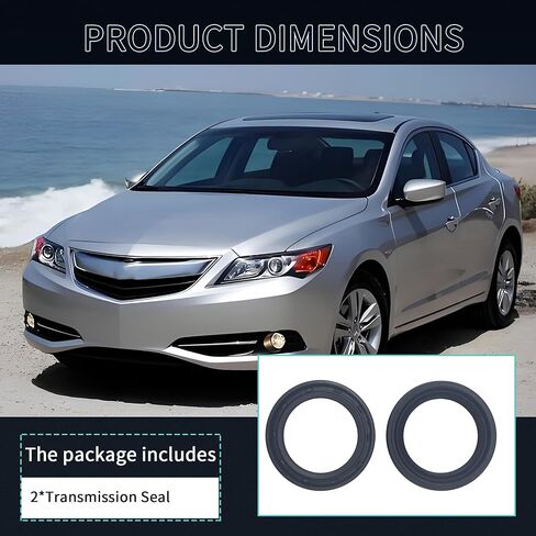 MOMYCAT 91205-P0X-005 Transmission Drive Axle Oil Seal (2 Pack),Automatic Transmission Left Side Axle Seal Compatible with Honda Pilot Accord CR-V Civic Odyssey in Kuwait