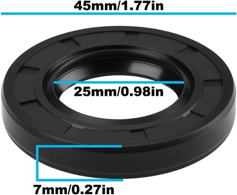 2PCS Quad Off-Road Drive Shaft Oil Seal 91204-HR0-F01 25x45x7mm Compatible with Honda Foreman 4x4 EPS TRX500FM2/TRX500FPM in Kuwait