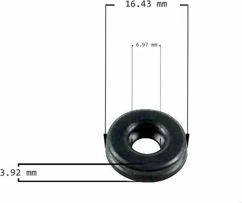 Throttle Lever Shaft Seal for A727 A904 A518 A618 A404 A470 A670 Transmissions, 1960-2004, Black Rubber in Kuwait