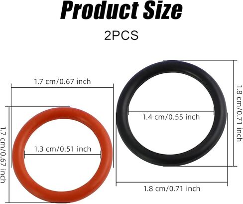 Power Steering Stop Leak O Ring Kit, 2 PCS Power Steering Pump Rubber Inlet & Outlet O-Ring Seals Compatible with Honda Ridgeline DX RT RTL MDX RDX, Replaces #91370-SV4-000 91345-RDA-A01 in Kuwait