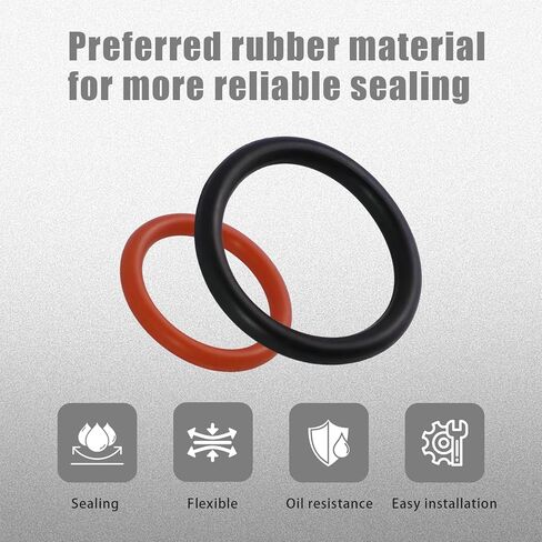 Power Steering Stop Leak O Ring Kit, 2 PCS Power Steering Pump Rubber Inlet & Outlet O-Ring Seals Compatible with Honda Ridgeline DX RT RTL MDX RDX, Replaces #91370-SV4-000 91345-RDA-A01 in Kuwait