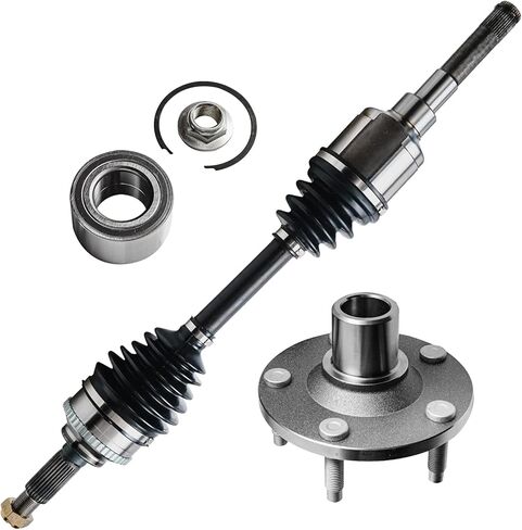 Front Wheel Bearing Hub and CV Axle Front Driver Side Replacement for Ford Escape 2001 2002 2003 2004 2005 2006 2007 2008, Mazda Tribute 2001 2002 2003 2004 2005 2006 2008 [Automatic Trans] in Kuwait