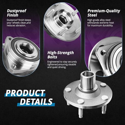 Front Wheel Bearing Hub and CV Axle Front Driver Side Replacement for Ford Escape 2001 2002 2003 2004 2005 2006 2007 2008, Mazda Tribute 2001 2002 2003 2004 2005 2006 2008 [Automatic Trans] in Kuwait