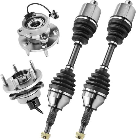 [Fit Automatic Trans w/ABS 5-Lug] Front CV Axle & Front Wheel Bearing and Hub Replacement for 2007-2010 Pontiac G5, 05-06 Pursuit, 05-10 Chevrolet Cobalt, 06-11 HHR, 05-07 Saturn Ion in Kuwait