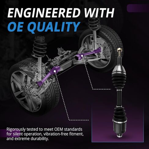 [Fit Automatic Trans w/ABS 5-Lug] Front CV Axle & Front Wheel Bearing and Hub Replacement for 2007-2010 Pontiac G5, 05-06 Pursuit, 05-10 Chevrolet Cobalt, 06-11 HHR, 05-07 Saturn Ion in Kuwait