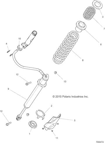 Polaris 1501042 Spring Retainer RZR Turbo XP EPS S Lifter High 1000 4 in Kuwait