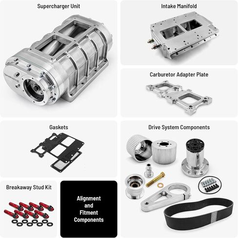 Speedmaster PCE460.1015 متوافق مع مجموعة منفاخ الشاحن الفائق Chevy GM LS1 الكاملة 6-71 جذور in Kuwait