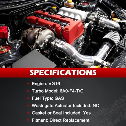 Turbo Turbocharger 6A0-F4-T/C with Actuator and Reducer Valve Fit for 1.5L Accord 2018 2019 2020 2021 2022 2023, Small Turbo Charger Kit, Turbo Charger Replace 180810528E in Kuwait