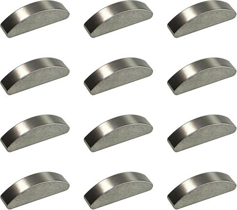 WOTIAN 12pcs Crankshaft Flywheel Woodruff Key Compatible with Honda Champion Predator Generac Horizontal-axis Engine 25×18mm in Kuwait