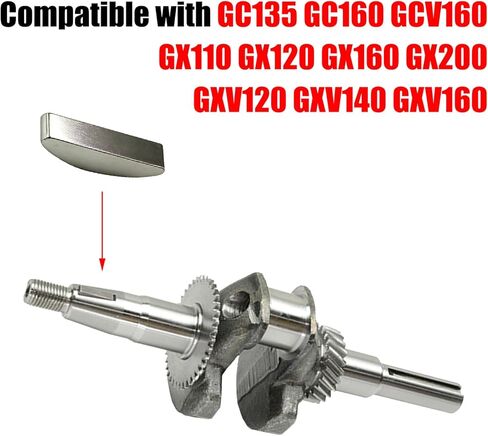 WOTIAN 12pcs Crankshaft Flywheel Woodruff Key Compatible with Honda Champion Predator Generac Horizontal-axis Engine 25×18mm in Kuwait