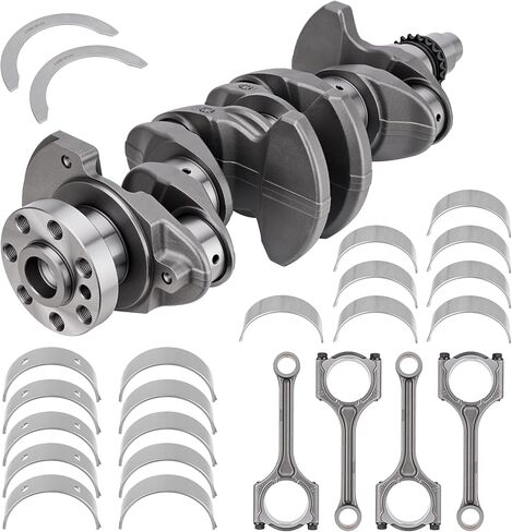 623V6-2EH00 G4NA 2.0L Engine Crankshaft with Connecting Rods & Bearings Compatible with 2014-2021 Kia Soul Optima Forte Hyundai Sonata Tucson Elantra Replace# 23110-2E200 23500-2E400 in Kuwait