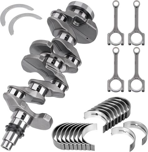 623V6-2EH00 G4NA 2.0L Engine Crankshaft with Connecting Rods & Bearings Compatible with 2014-2021 Kia Soul Optima Forte Hyundai Sonata Tucson Elantra Replace# 23110-2E200 23500-2E400 in Kuwait
