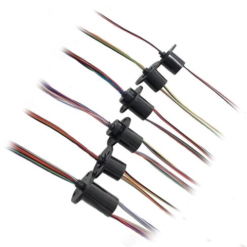 1PCS Micro Slip Ring 2/4/6/8/12/24 Channel Wires 2A 12.5mm/15.5mm Rotate Dining Table Slipring Electric Collector Rings Joint(Dia.12.5mm 8CH 2A) in Kuwait