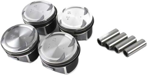 4-Car Pistons And Rings Set Diameter 82mm Compatible With W203 W204 A209 C200K M271 2710306617 2710300024 N000000000936 N073130020100 in Kuwait