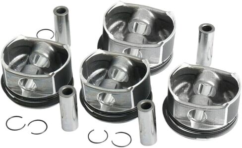 4-Car Pistons And Rings Set Diameter 82mm Compatible With W203 W204 A209 C200K M271 2710306617 2710300024 N000000000936 N073130020100 in Kuwait