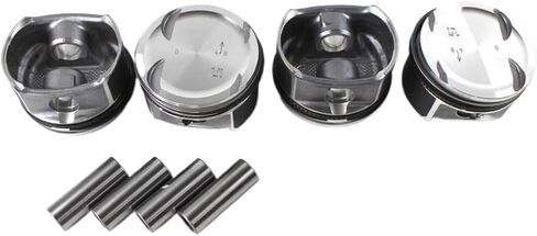 4-Car Pistons And Rings Set Diameter 82mm Compatible With W203 W204 A209 C200K M271 2710306617 2710300024 N000000000936 N073130020100 in Kuwait