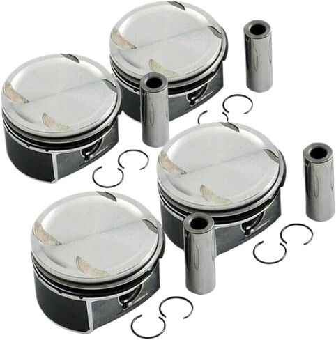 4-Car Pistons And Rings Set Diameter 82mm Compatible With W203 W204 A209 C200K M271 2710306617 2710300024 N000000000936 N073130020100 in Kuwait