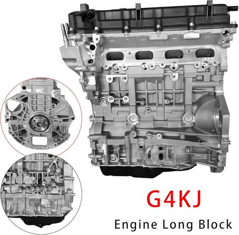 Bruce & Shark G4KJ 2.4L مجموعة كتلة طويلة للمحرك من النوع القديم لكيا سبورتاج/سورينتو 2014-2019، أوبتيما 2011-2018، لشركة هيونداي توكسون 2014-2019، سوناتا 2011-2016، سانتا في 2017-2018 in Kuwait