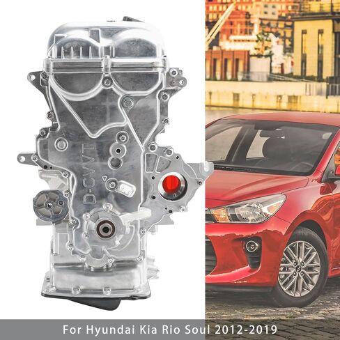 مجموعة محرك Bruce & Shark G4FD 1.6L طويلة الكتلة لسيارة Hyundai Accent GL 2012-2016، Accent GLS Sedan 2012-2017، Accent SE 2015-2017، لكيا ريو EX/LX 2012-2016، تناسب موديلات Soul in Kuwait