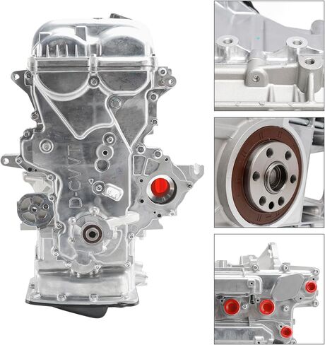 مجموعة محرك Bruce & Shark G4FD 1.6L طويلة الكتلة لسيارة Hyundai Accent GL 2012-2016، Accent GLS Sedan 2012-2017، Accent SE 2015-2017، لكيا ريو EX/LX 2012-2016، تناسب موديلات Soul in Kuwait