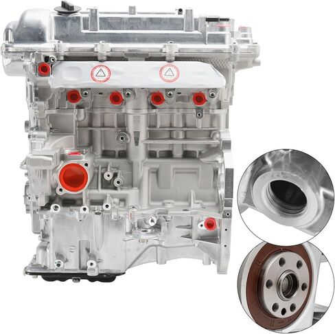 مجموعة محرك Bruce & Shark G4FD 1.6L طويلة الكتلة لسيارة Hyundai Accent GL 2012-2016، Accent GLS Sedan 2012-2017، Accent SE 2015-2017، لكيا ريو EX/LX 2012-2016، تناسب موديلات Soul in Kuwait