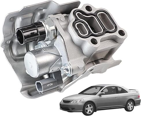 VTEC Solenoid Spool Valve Assembly with Oil Pressure Switch and Gasket Compatible with 2002-2011 Honda Accord Civic CR-V Element Acura RSX Replaces 15810-PNE-G01 15810-RAA-A03 15810-PPA-A01 in Kuwait