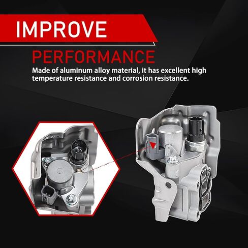VTEC Solenoid Spool Valve Assembly with Oil Pressure Switch and Gasket Compatible with 2002-2011 Honda Accord Civic CR-V Element Acura RSX Replaces 15810-PNE-G01 15810-RAA-A03 15810-PPA-A01 in Kuwait