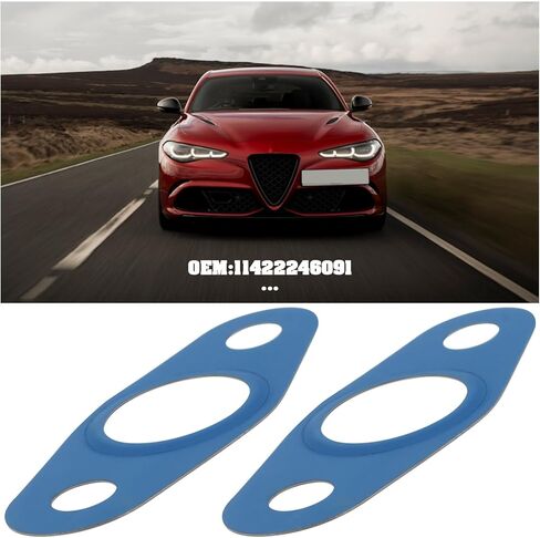 2Pcs Oil Outlet Gasket 11422246091 Compatible with Alfa Romeo 159 2005-2011 in Kuwait