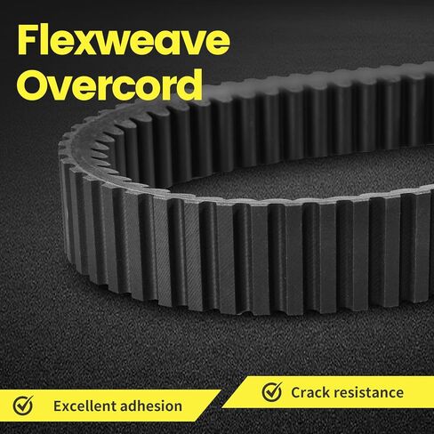 Heavy-Duty Drive Belt for Can Am Maverick X3 and Defender, 422280652 Performance CVT Belt | Aramid Tensile Cords | EPDM Rubber | Flexweave Overcord in Kuwait