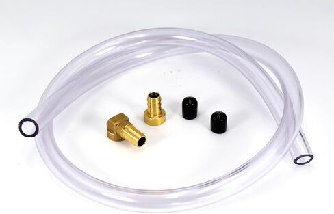 Heavy Duty 3' Hose Kit for Fumoto S/SX valves with Brass Fittings in Kuwait
