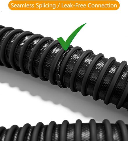 خرطوم عادم السيارة للمرآب - 2.5 بوصة معرف × 11 بوصة شديد التحمل، أنبوب تهوية من المطاط EPDM للسيارات، مقاوم للحرارة 600 درجة فهرنهايت ومقاوم للسحق، وصلة عادم سيارة قابلة للتوصيل لمتجر السيارات العلوي in Kuwait