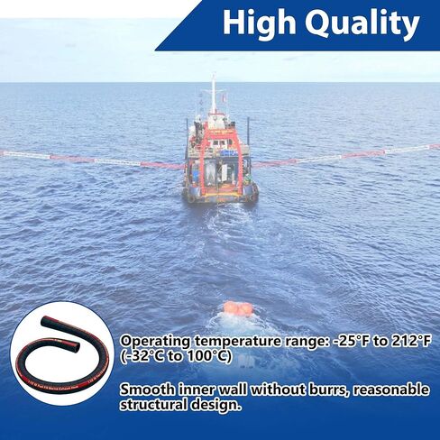 1.5" ID 48" Length Marine Fuel Filler Hose丨Fuel Tank Vent and Exhaust Hose丨1-1/2 Fuel Fill/Marine Exhaust Hose for Gasoline Methanol Ethanol Fuel丨58524 Hose in Kuwait