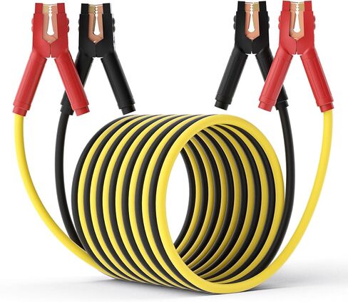 Heavy Duty Jumper Cables, 0 Gauge 30 Feet 1000 Amp Automotive Booster Cables for Car Battery, for Car, SUV and Trucks Battery, with Carry Case, Gloves, Brushes in Kuwait