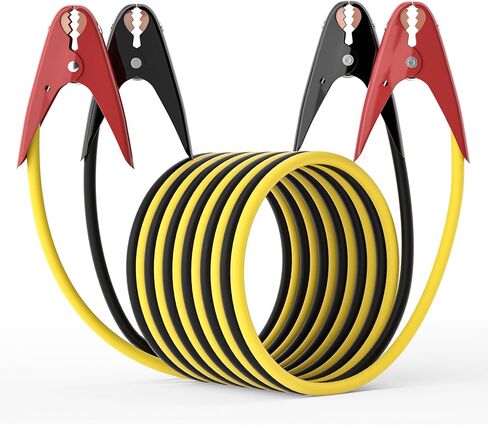 Heavy Duty Jumper Cables, 0 Gauge 30 Feet 1000 Amp Automotive Booster Cables for Car Battery, for Car, SUV and Trucks Battery, with Carry Case, Gloves, Brushes in Kuwait