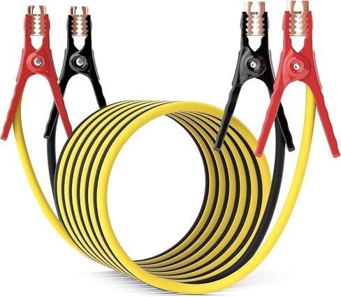 Heavy Duty Jumper Cables, 0 Gauge 30 Feet 1000 Amp Automotive Booster Cables for Car Battery, for Car, SUV and Trucks Battery, with Carry Case, Gloves, Brushes in Kuwait