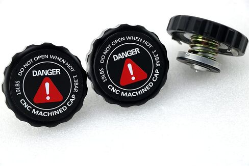 Universal Billet Radiator Cap 1.3 Bar CNC Precision Machined Aluminum Coolant Reservoir Cap for Efficient Cooling in Kuwait