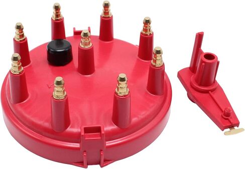 Distributor Cap and Rotor Kit Fits for 1985-1995 Ford F350 F250 F150 V8 TFI Engine 5.0L 5.8L DC12V Red in Kuwait