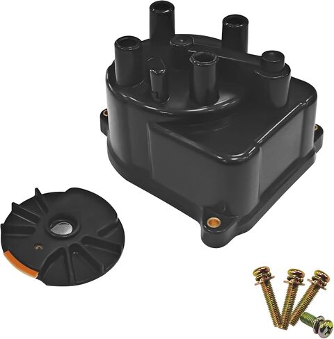 Ignition Distributor Cap and Rotor Kit Set for Honda Distributor Cap Replacement 30102-P54-006 30103-P08-003 for Honda Accord 92-01 Integra 1992-2000 Civic 1994-1997 Civic del Sol 1997-2001 CR-V in Kuwait