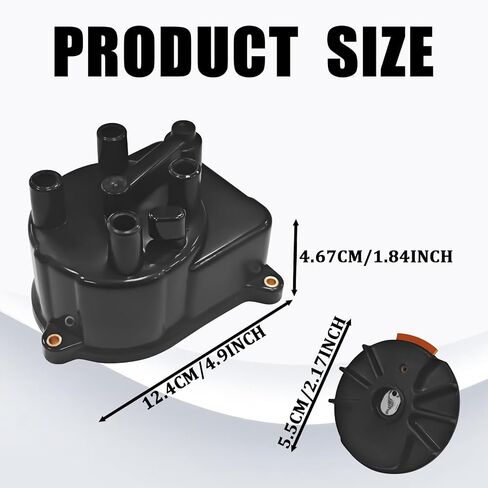 Ignition Distributor Cap and Rotor Kit Set for Honda Distributor Cap Replacement 30102-P54-006 30103-P08-003 for Honda Accord 92-01 Integra 1992-2000 Civic 1994-1997 Civic del Sol 1997-2001 CR-V in Kuwait
