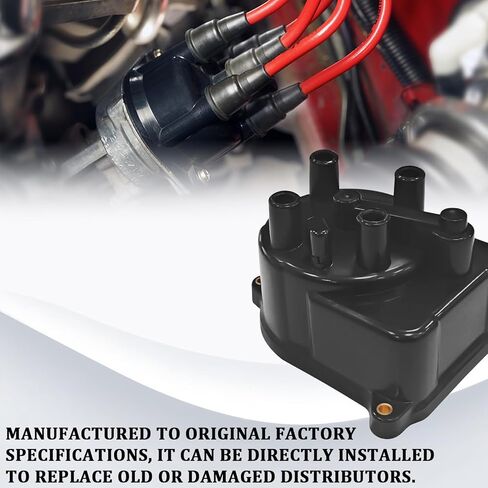 Ignition Distributor Cap and Rotor Kit Set for Honda Distributor Cap Replacement 30102-P54-006 30103-P08-003 for Honda Accord 92-01 Integra 1992-2000 Civic 1994-1997 Civic del Sol 1997-2001 CR-V in Kuwait