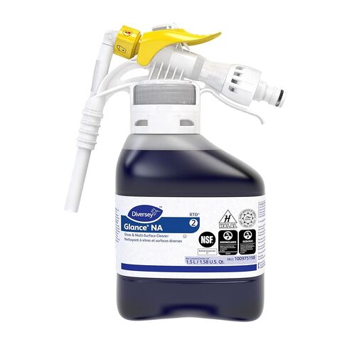 Glance Diversey NA Glass and Multi-Surface Cleaner, 1.5 L, 2/Carton in Saudi Arabia