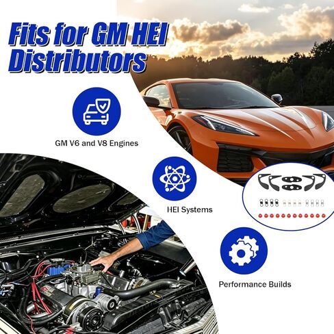 مجموعة المنحنيات المتقدمة 72300 HEI لموزع GM HEI، ومجموعة النوابض والأوزان المتقدمة لتوقيت الإشعال، ومجموعة ضبط موزع الأداء تعمل على تحسين استجابة الخانق وطاقة منخفضة للدورة في الدقيقة - عبوتان in Kuwait