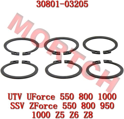 CFMoto 32mm Shaft Retaining Ring 30801-03205 OEM Replacement Circlip for fits CFMoto SSV UTV Models 6Pcs/Pack in Kuwait