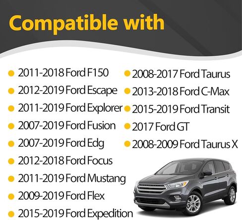حشية سدادة أنبوب شمعات الإشعال تناسب 2007-2019 F150، Edge، Escape، Explorer Focus، Fusion، Flex، Expedition، Taurus، Lincoln MKX، MKT، MKS، MKC، Continental يستبدل BR3Z-6C535-B 4 قطع in Kuwait