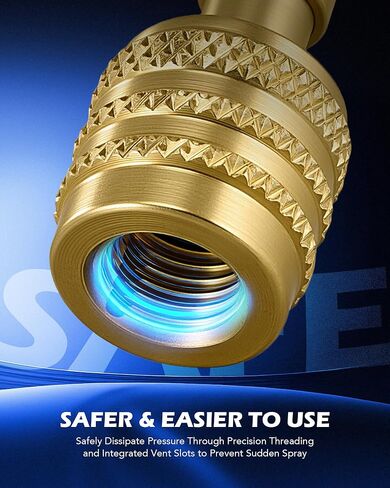 مجموعة محولات التبريد Orion Motor Tech 2 قطعة A2L، محولات R32 وR454B مع خيط ذكر 1/4 بوصة LH أنثى إلى 1/4 بوصة، تركيبات توصيل سريعة بخيط عكسي نحاسي لخزانات التبريد ذات الأنظمة المقسمة الصغيرة in Kuwait