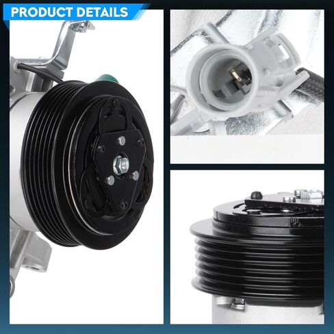 TadaMark A/C Air Conditioner Compressor With Clutch Compatible With Subaru Impreza 2.0L 2012-2016, for Subaru Forester 2014-2018, for Subaru WRX 2.0L 2015-2020, for 73111FJ041, GAS Only in Kuwait